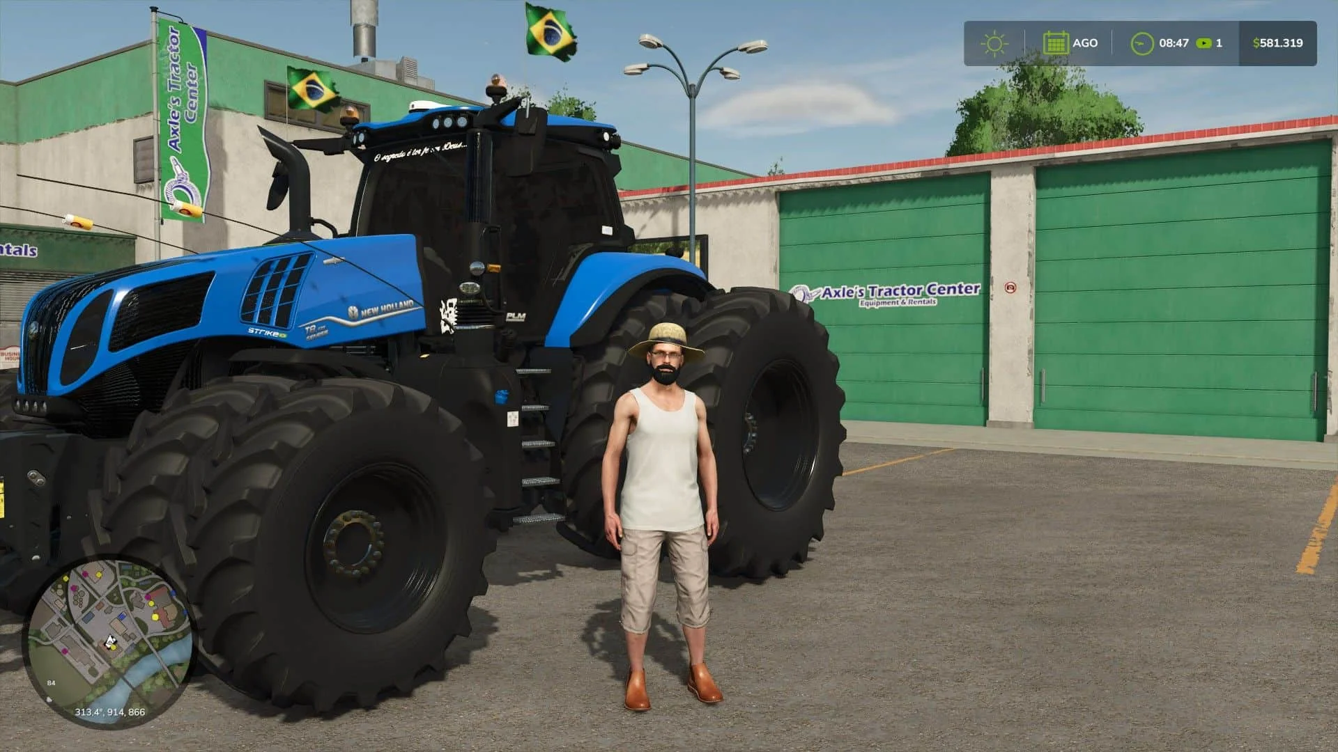 FS25 New Holland T8 BR Edit v1.0 Tractors Mod FS25 Mod Free Download