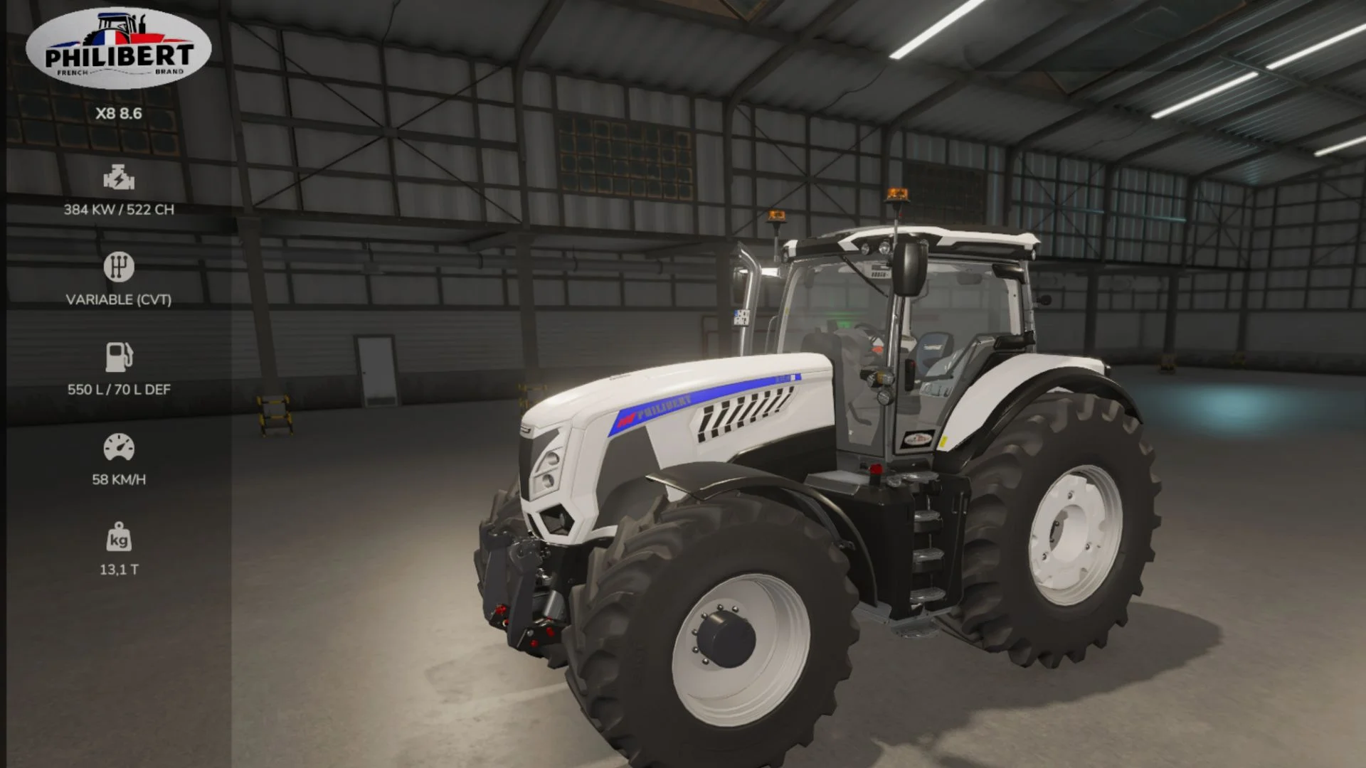 FS25 Philibert X8.6 v1.0 Tractors Mod FS25 Mod Free Download