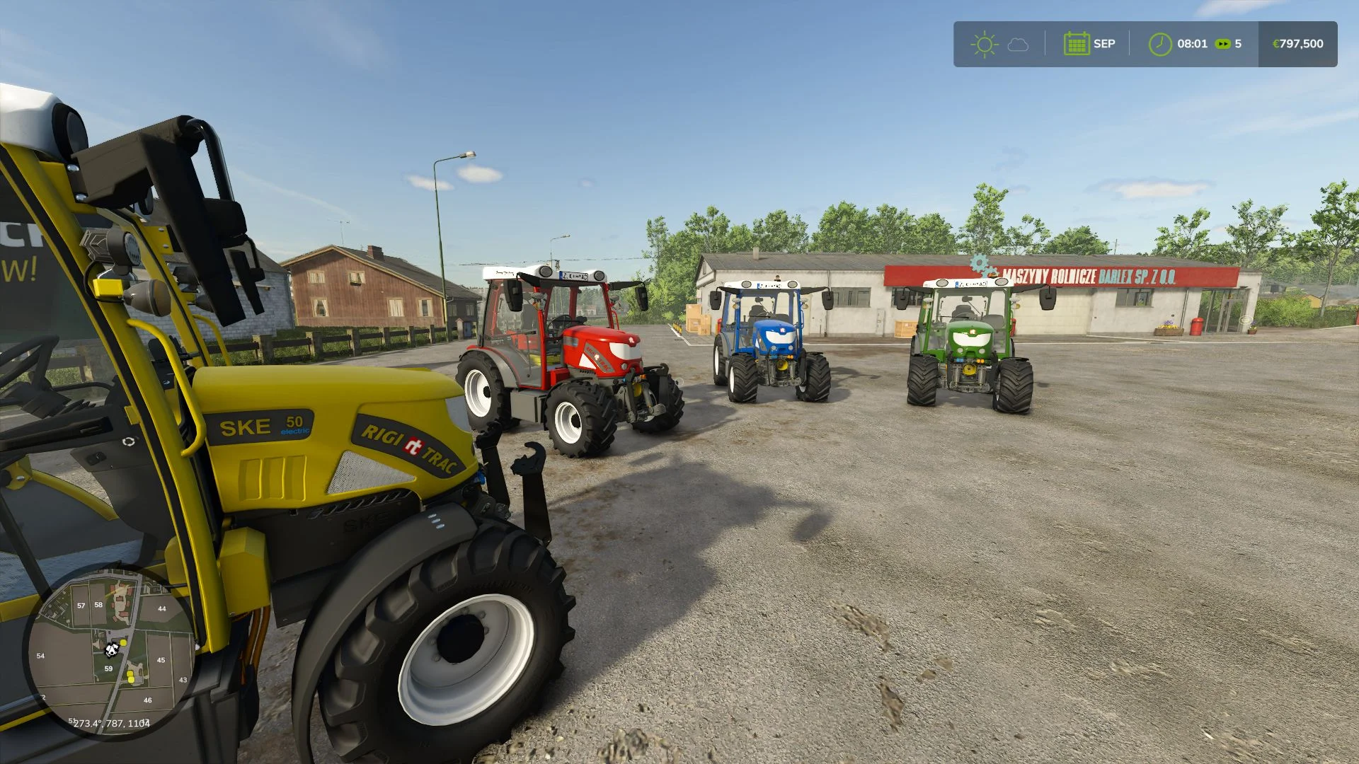 FS25 Rigitrac SKE 50 Electric V1.0 Tractors Mod FS25 Mod Free Download