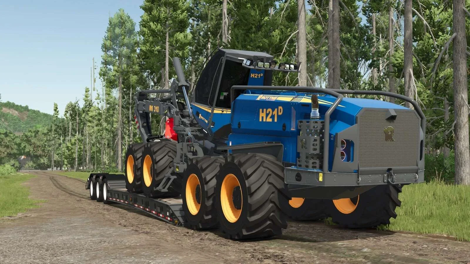 FS25 Rottne H21D Logging Harvester v1.0.1.1 Tractors Mod FS25 Mod Free Download