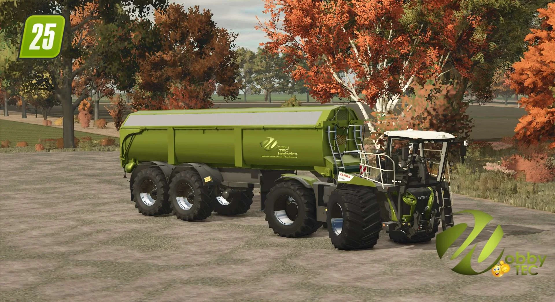 FS25 SaddleTrac Trailer for the Xerion 4200 SaddleTrac WobbyTec v1.0.0.1 Tractors Mod