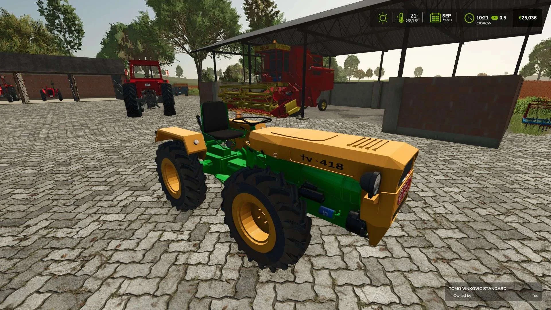 FS25 Tomo Vinkovic 418 v1.0 Tractors Mod FS25 Mod Free Download