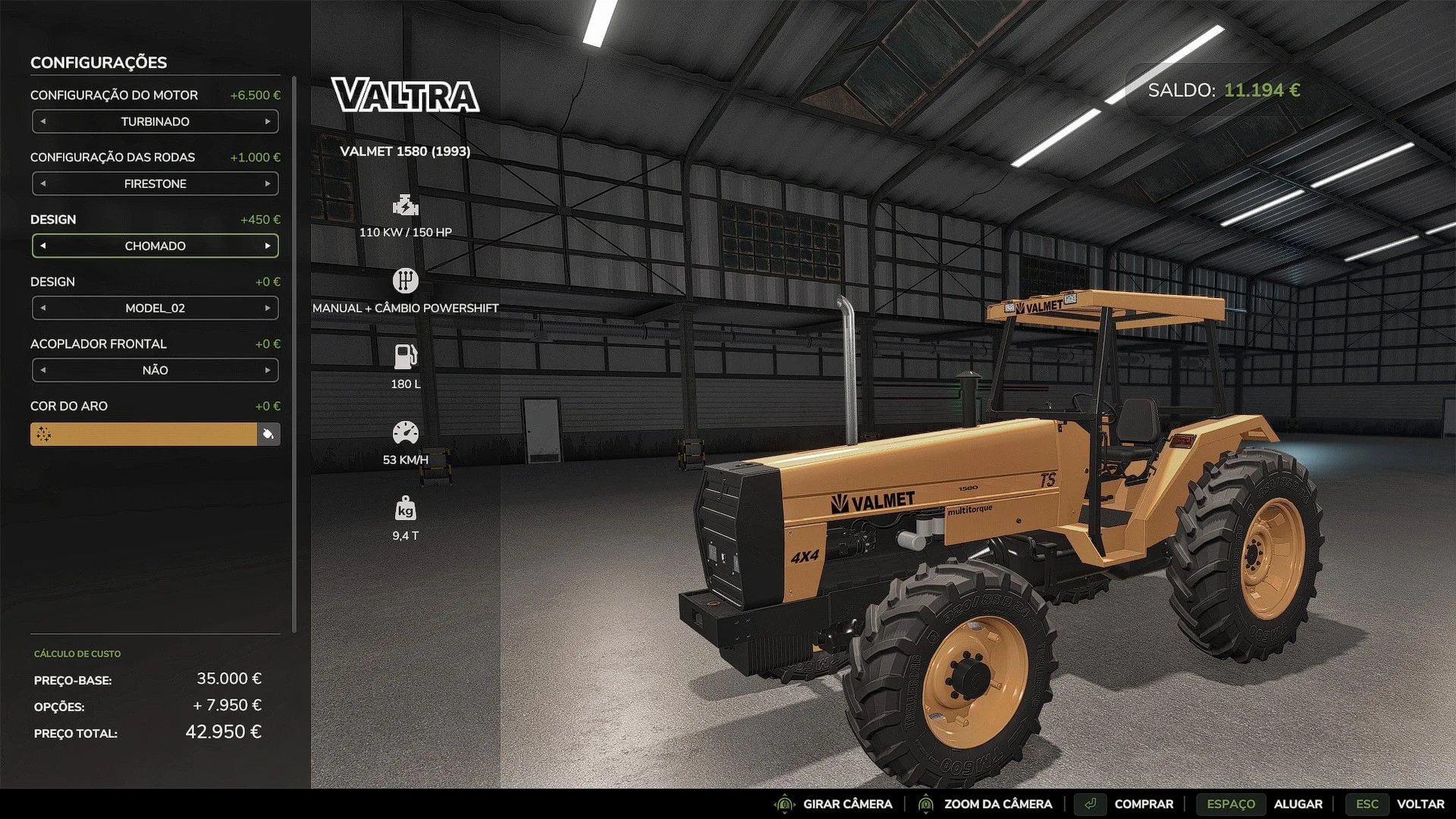 FS25 Valmet 1580 V1.0 Tractors Mod