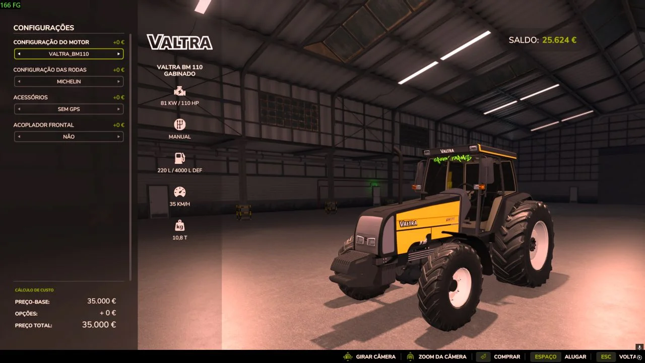 FS25 Valtra BM 100 V1.0 Tractors Mod