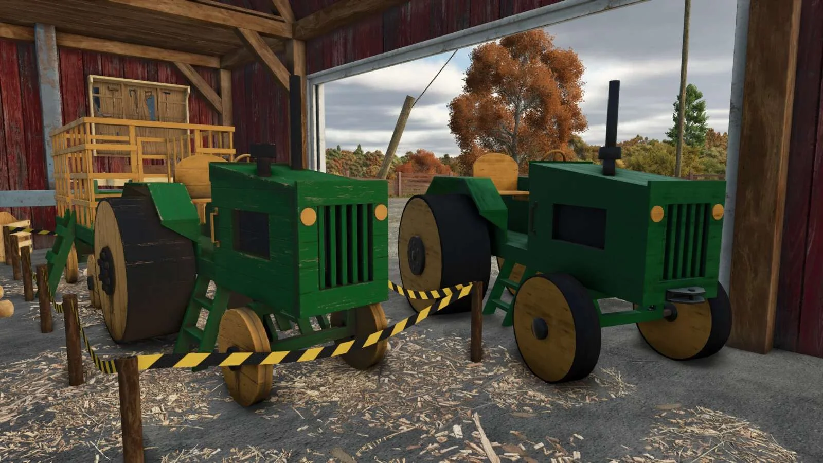 FS25 Wooden Tractor Set v1.0 Tractors Mod