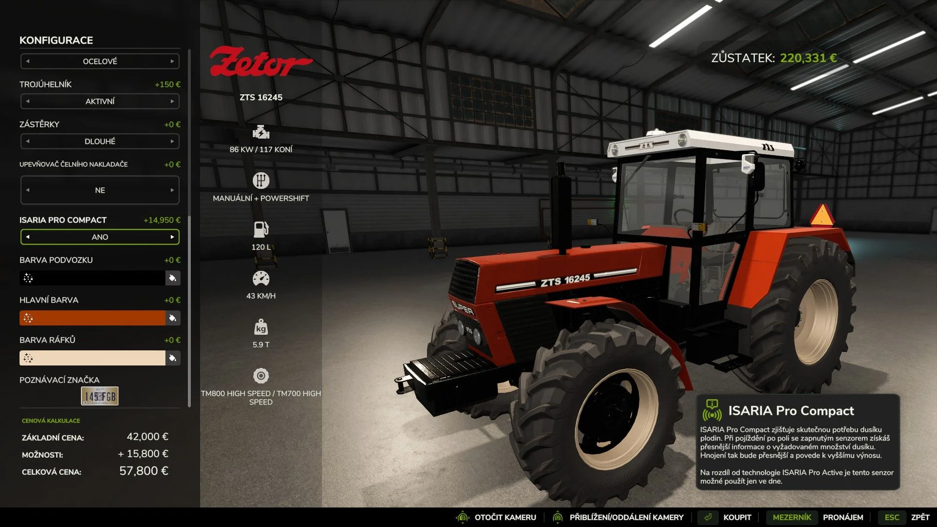 FS25 Zetor ZTS 16245 Real Sounds V1.0.0.3 Tractors Mod FS25 Mod Free Download
