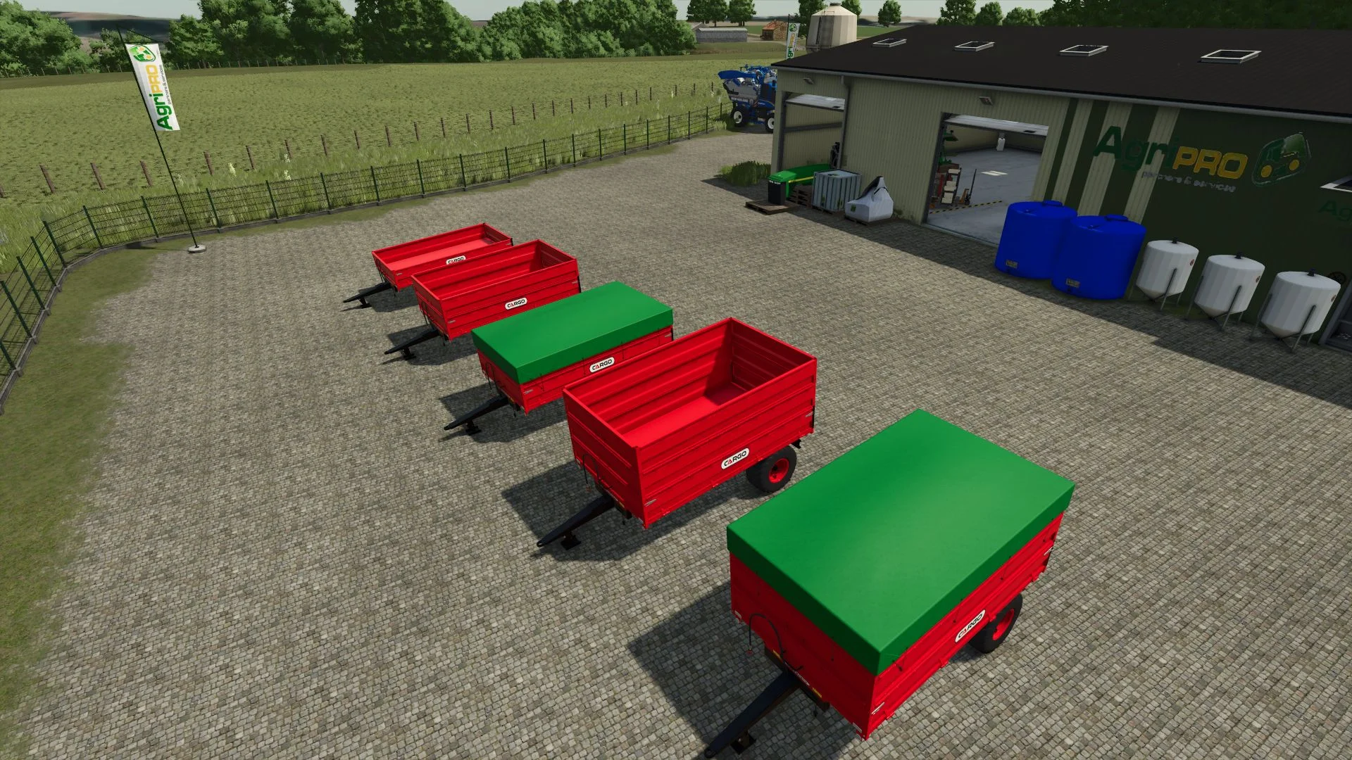 FS25 1 Axle Cargo Tipper V1.0 Trailers Mod FS25 Mod Free Download
