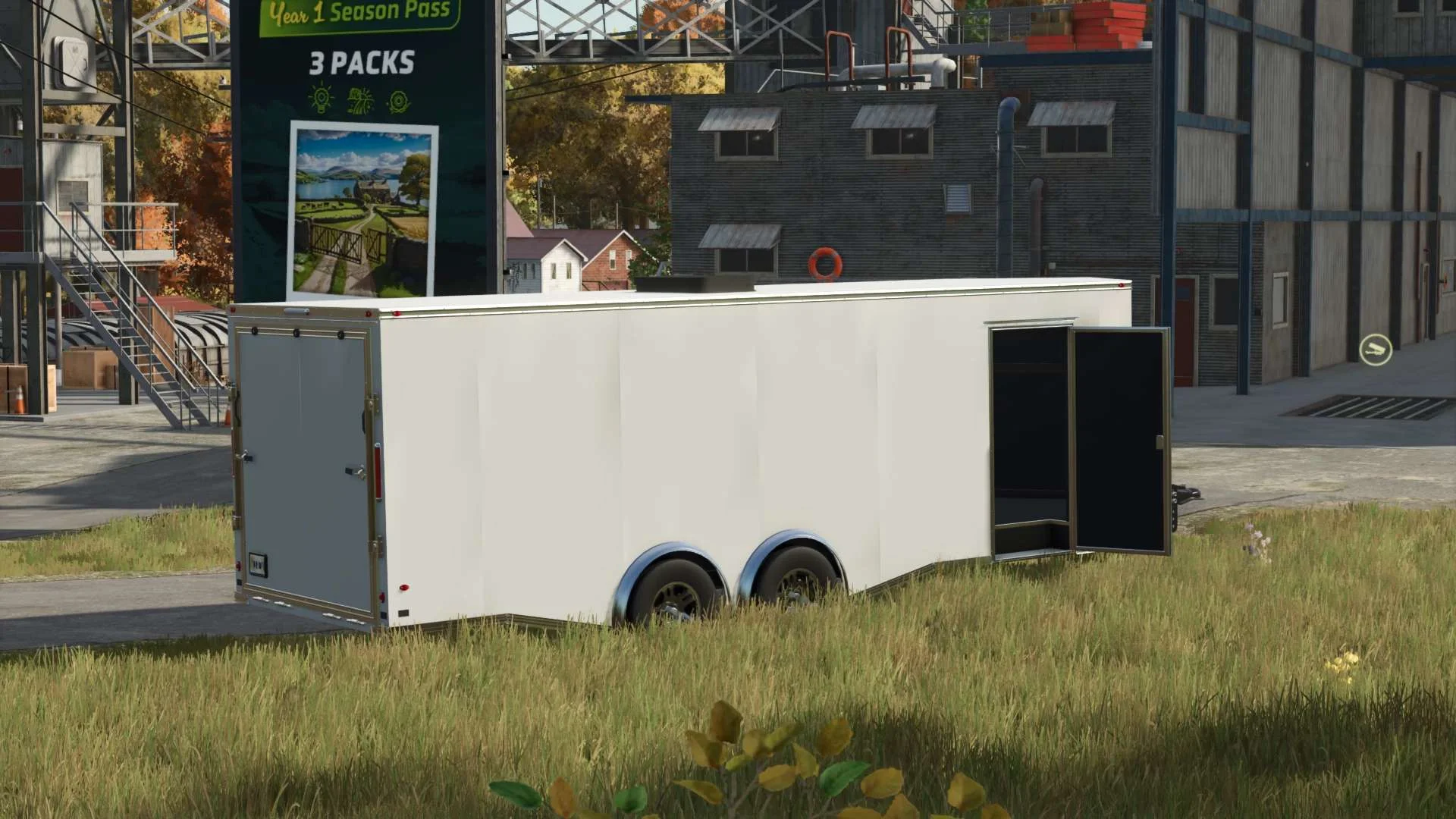 FS25 2 Axle Enclosed Trailer v1.0 Trailers Mod FS25 Mod Free Download