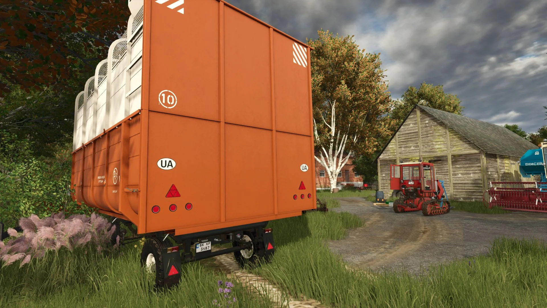 FS25 2 PTS 45m3 V1.0 Trailers Mod FS25 Mod Free Download