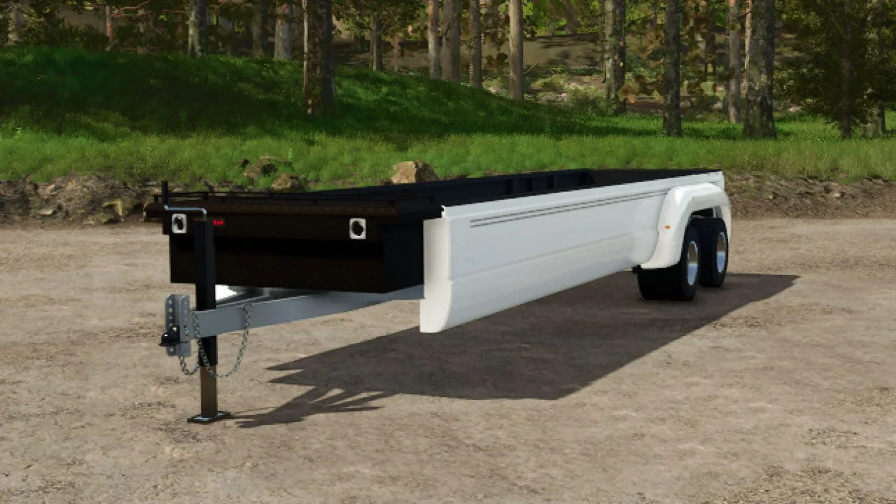 FS25 2015 Ford Platinum Super Duty Long Bed Trailer V1.0 Trailers Mod FS25 Mod Free Download