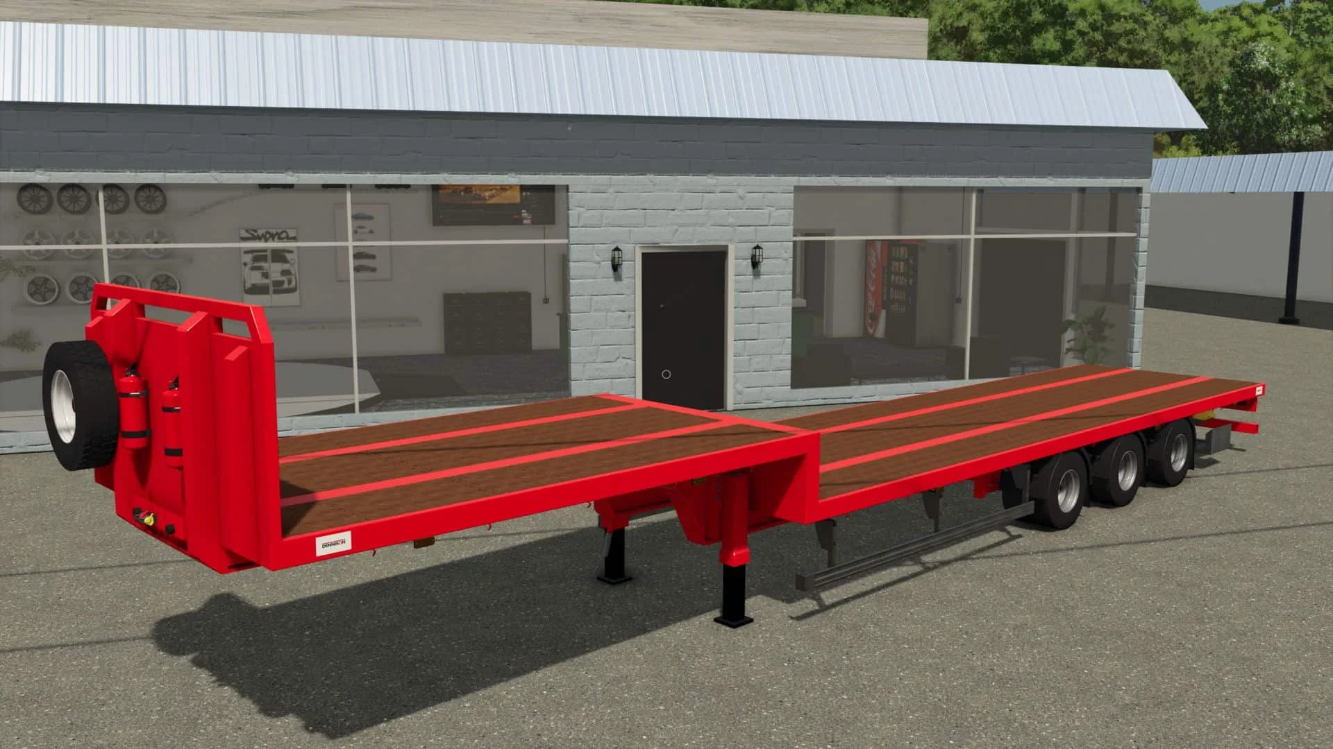 FS25 2020 Dennison Platform v1.0 Trailers Mod FS25 Mod Free Download