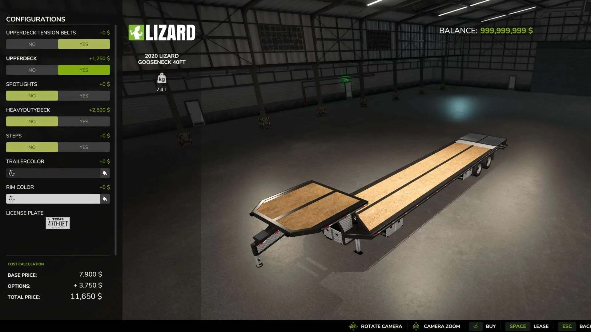FS25 2020 Lizard Gooseneck v1.0.0.9 Trailers Mod FS25 Mod Free Download