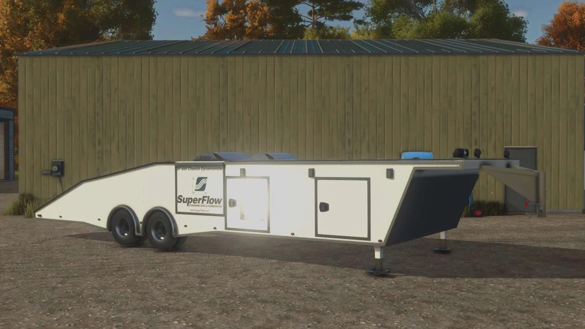FS25 2020 Superflow 849 Dyno Trailer v1.0 Trailers Mod FS25 Mod Free Download