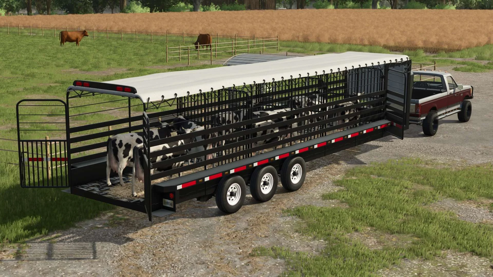 FS25 32FT Wilson Gooseneck Trailer v1.1 Trailers Mod FS25 Mod Free Download