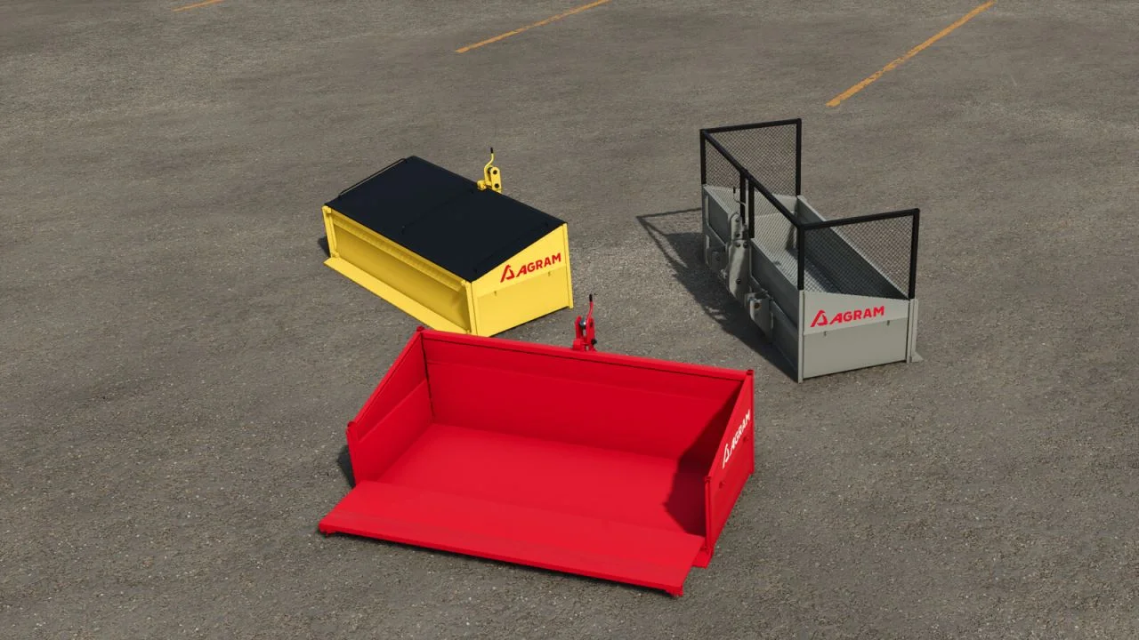 FS25 Agram Box V1.0 Trailers Mod FS25 Mod Free Download