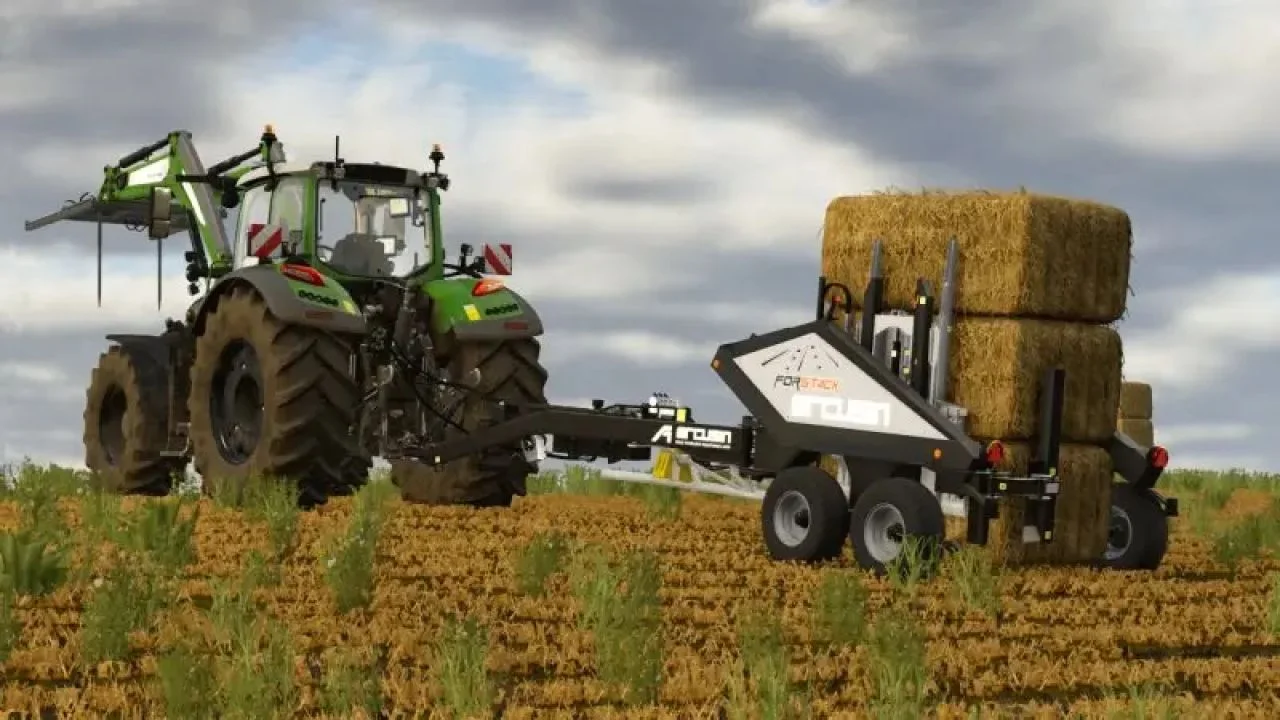 FS25 Arcusin ForStack 8.12 v1.0 Trailers Mod FS25 Mod Free Download