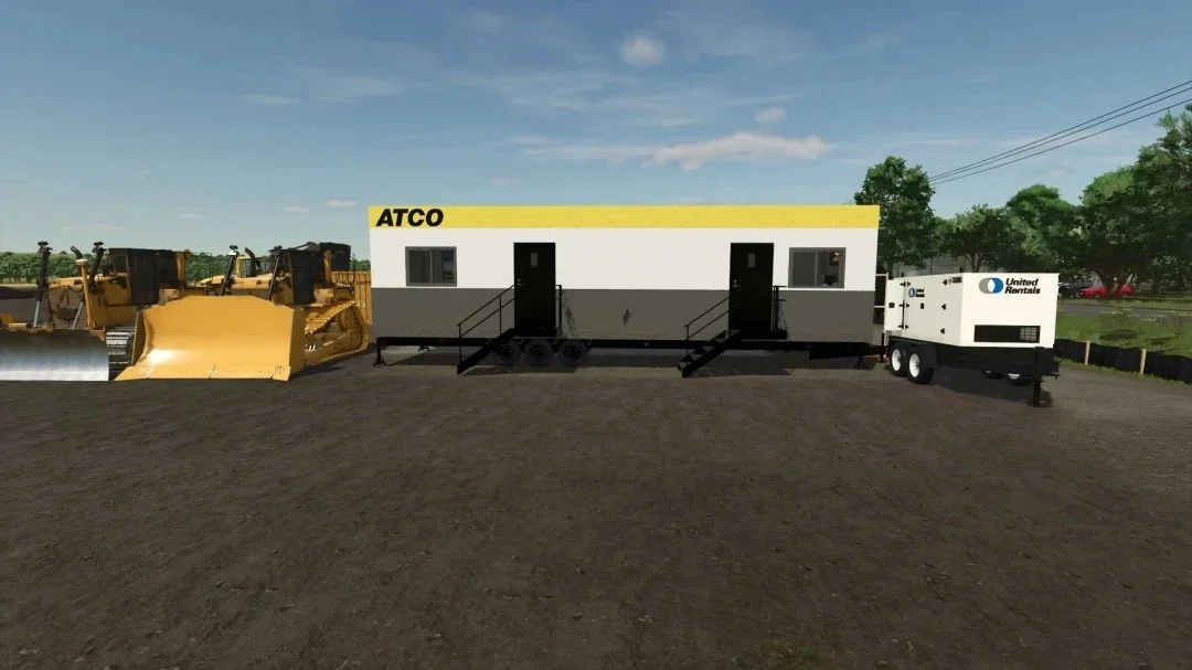 FS25 ATCO Mobile Office v1.0.0.1 Trailers Mod FS25 Mod Free Download