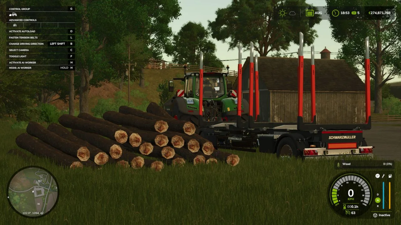 FS25 Auto Load Wood V1.0 Trailers Mod FS25 Mod Free Download