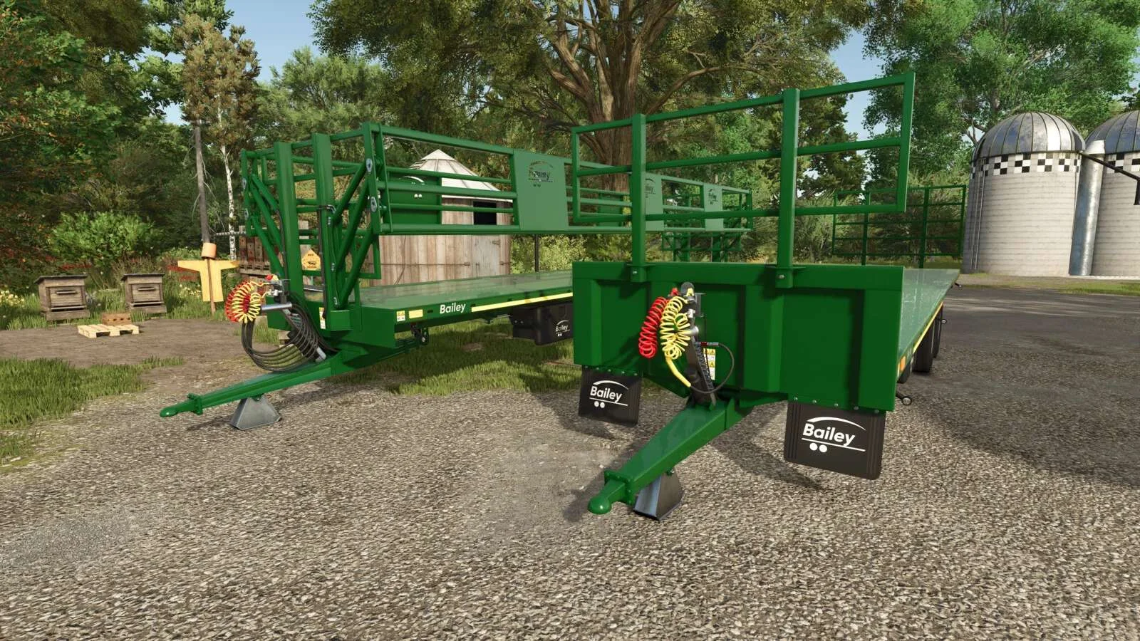 FS25 Bailey Bale And Pallet Trailer Pack v1.0.0.1 Trailers Mod FS25 Mod Free Download