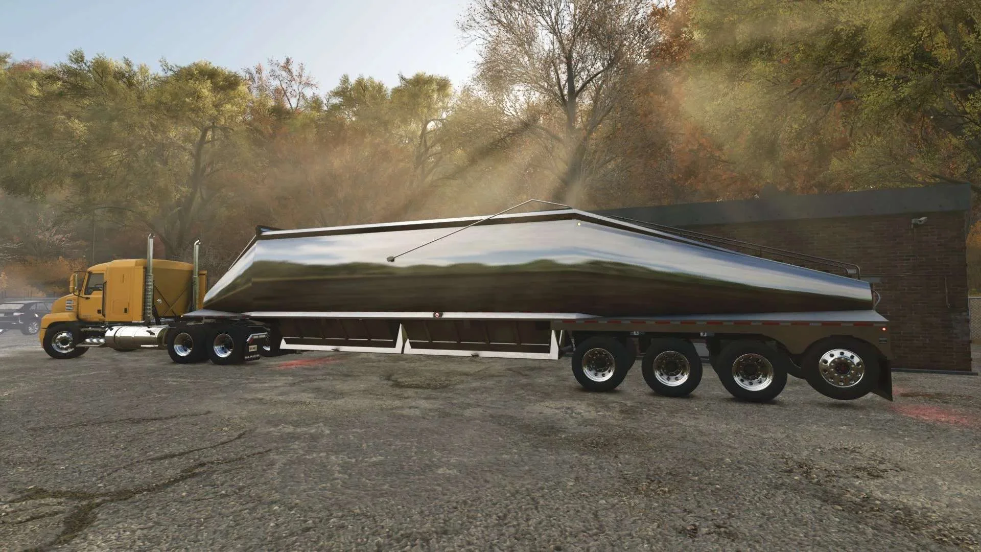 FS25 Beall Bullet Quad Axle Belly Dump V1.1.0.2 Trailers Mod FS25 Mod Free Download