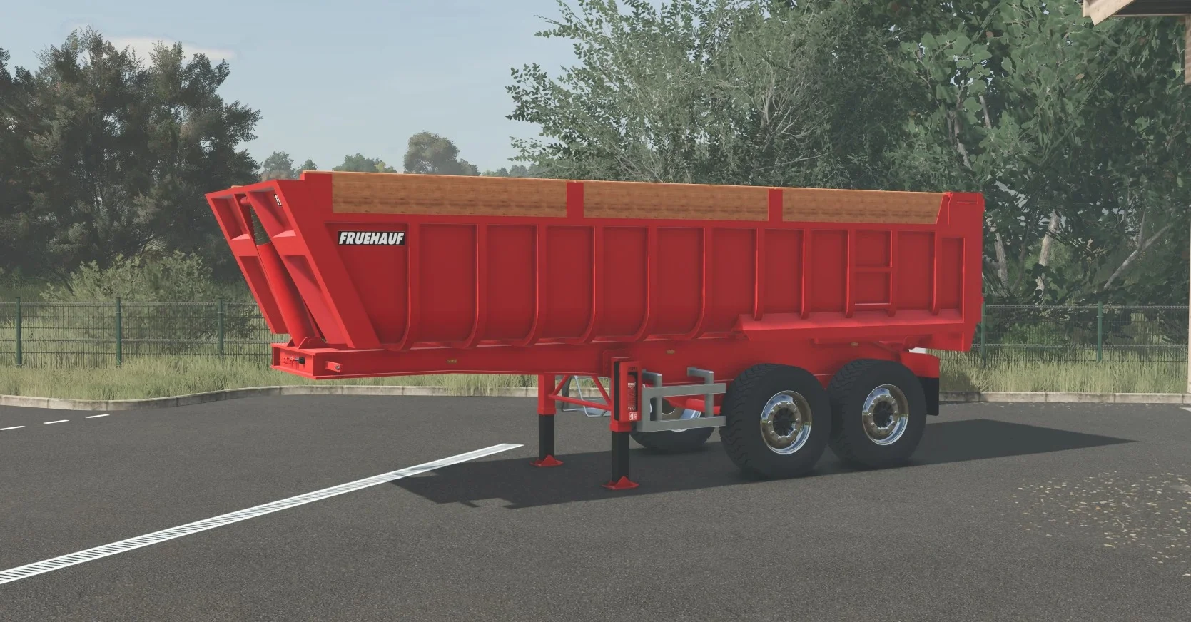 FS25 Benne Tp Fruehauf v1.0 Trailers Mod FS25 Mod Free Download