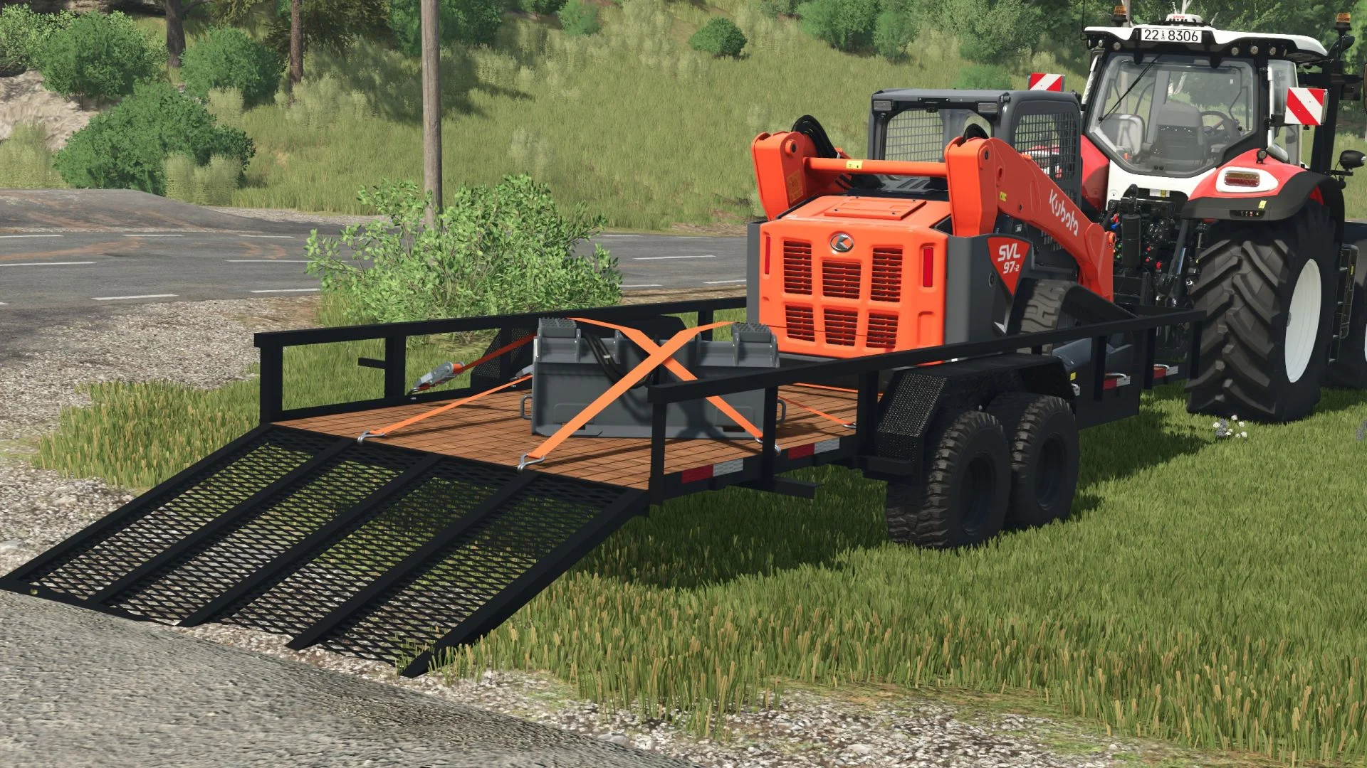 FS25 BigTex 24FT trailer V1.0.0.1 Trailers Mod FS25 Mod Free Download