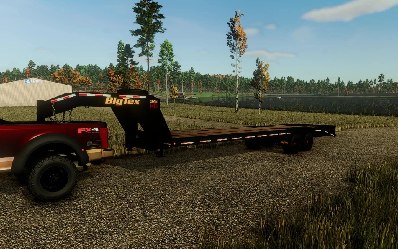 FS25 BigTex Gooseneck Trailer v1.0 Trailers Mod FS25 Mod Free Download