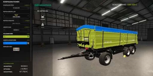 FS25 Brandner DD24073 XXL v1.0 Trailers Mod FS25 Mod Free Download