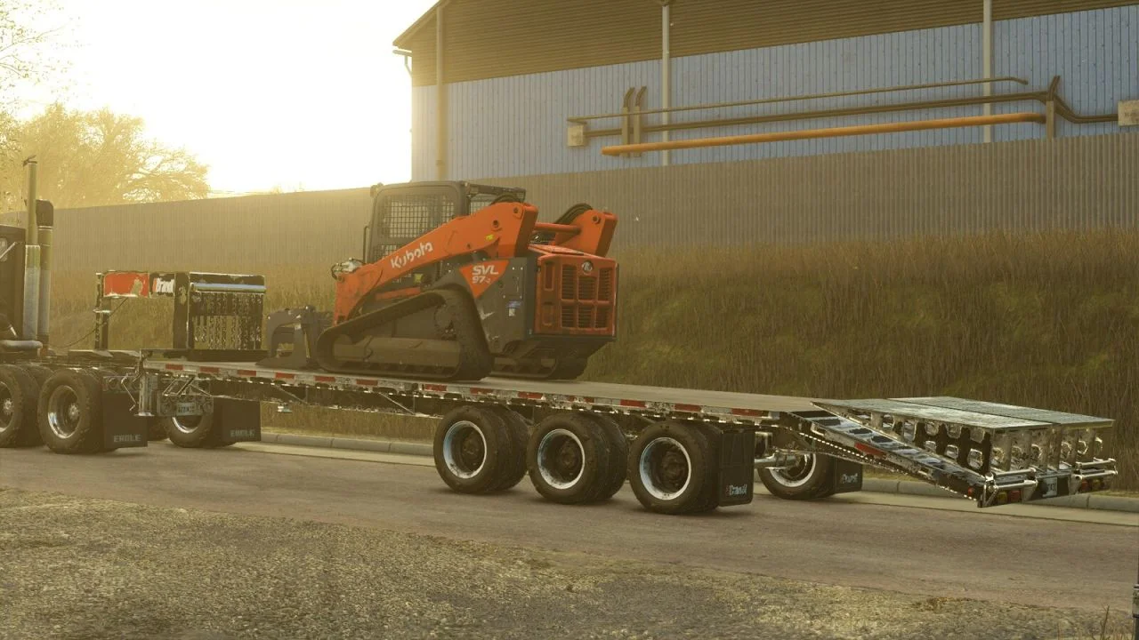 FS25 Brandt 1124 Deckover Trailer V1.0 Trailers Mod FS25 Mod Free Download