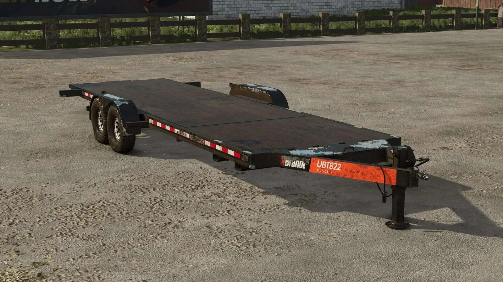 FS25 Brandt UBT822 Tilt-Deck Trailer v1.0 Trailers Mod FS25 Mod Free Download