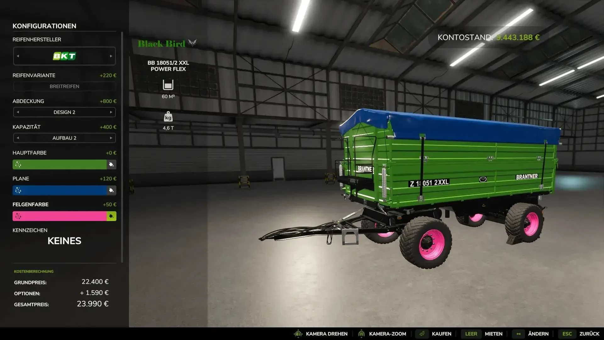 FS25 Brantner Pack Edit Black Bird v1.0.0.1 Trailers Mod FS25 Mod Free Download