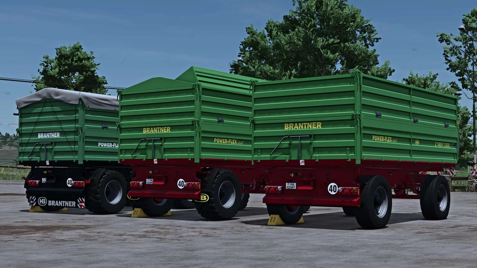 FS25 BRANTNER Z 18051/ 2 XXL Power Flex v1.0 Trailers Mod FS25 Mod Free Download