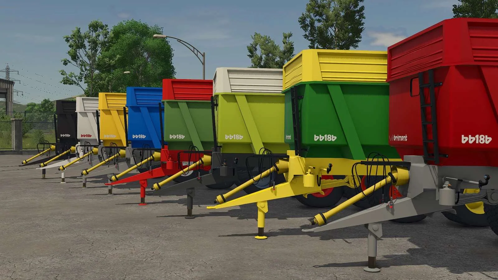 FS25 Brimont BB18B And BB24TRD v1.0.0.1 Trailers Mod FS25 Mod Free Download