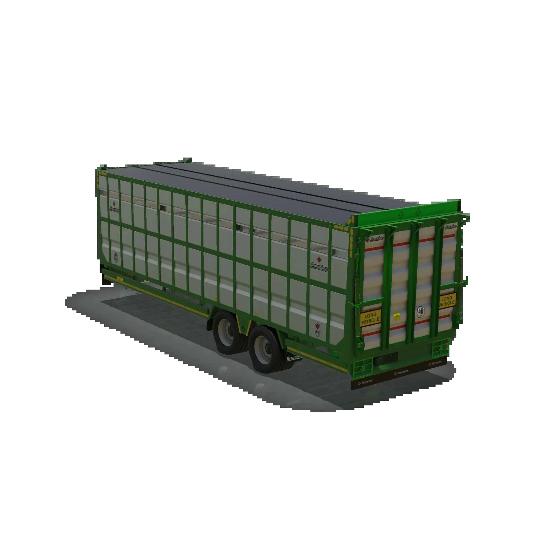 FS25 Broughan 28ft Livestock Trailer v1.0 Trailers Mod FS25 Mod Free Download