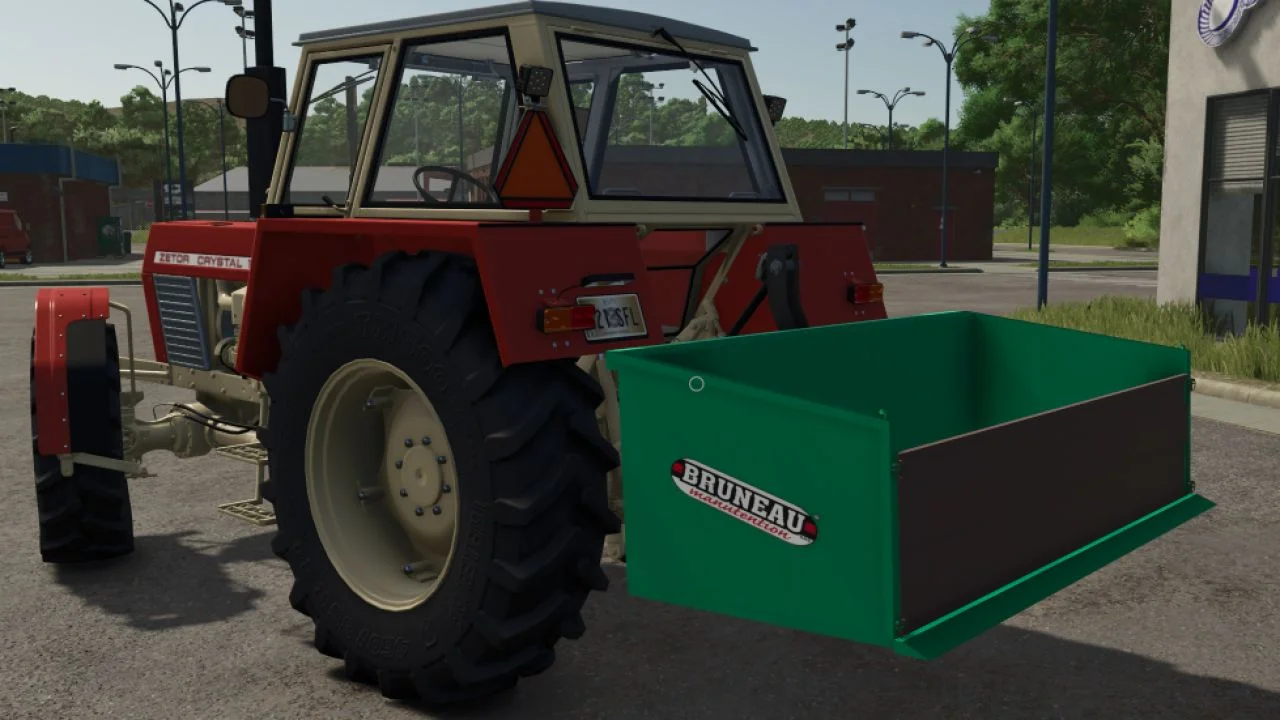 FS25 BRUNEAU 3-point skip V1.0 Trailers Mod FS25 Mod Free Download
