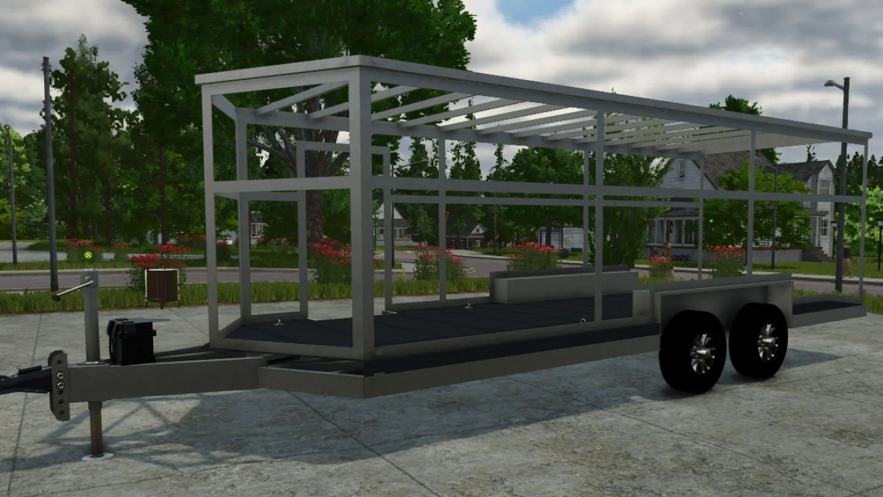 FS25 Buildable Enclosed Trailer V1.0 Trailers Mod FS25 Mod Free Download