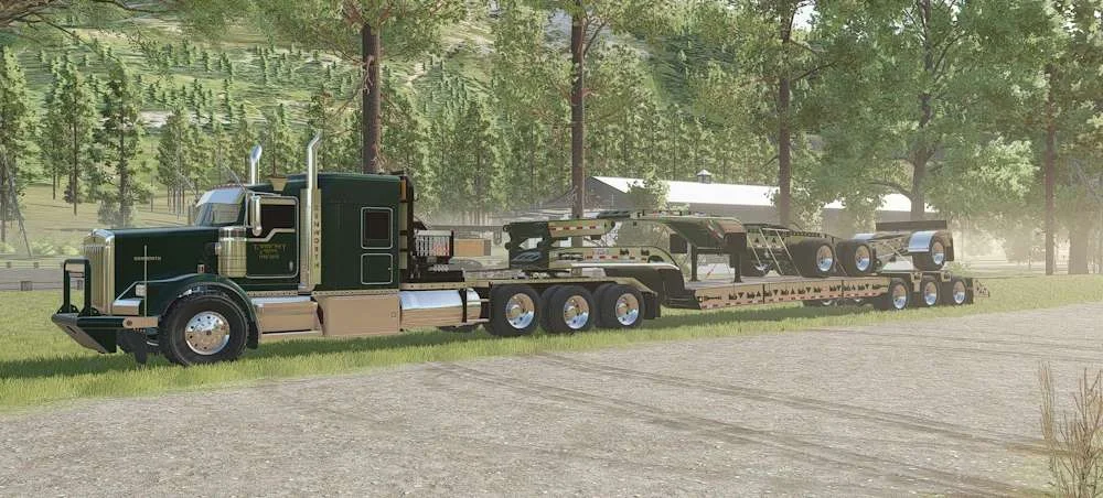 FS25 BWS Beavertail 55t v1.0 Trailers Mod FS25 Mod Free Download