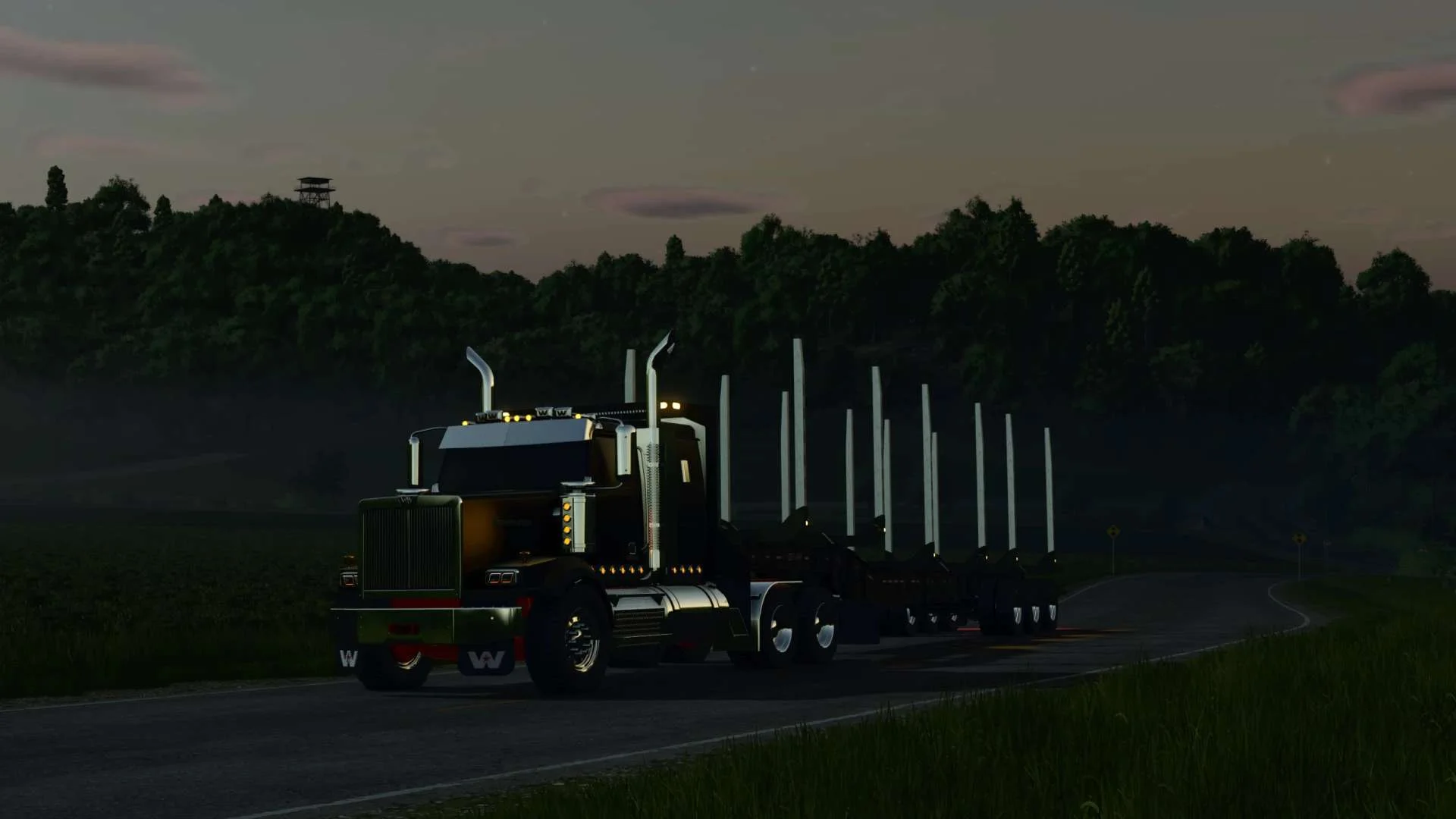 FS25 BWS Log Trailer v1.0 Trailers Mod FS25 Mod Free Download