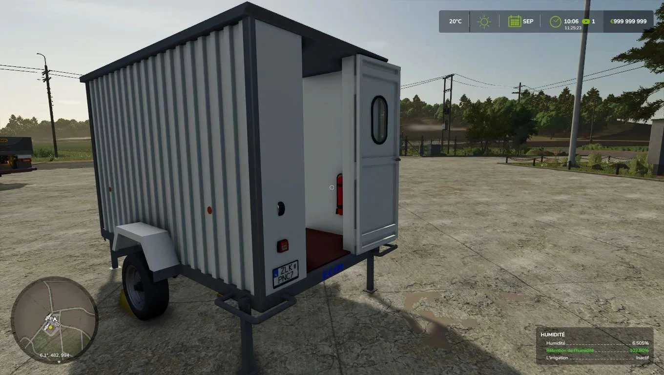 FS25 Cabane de chantier ECIM v1.0 Trailers Mod FS25 Mod Free Download