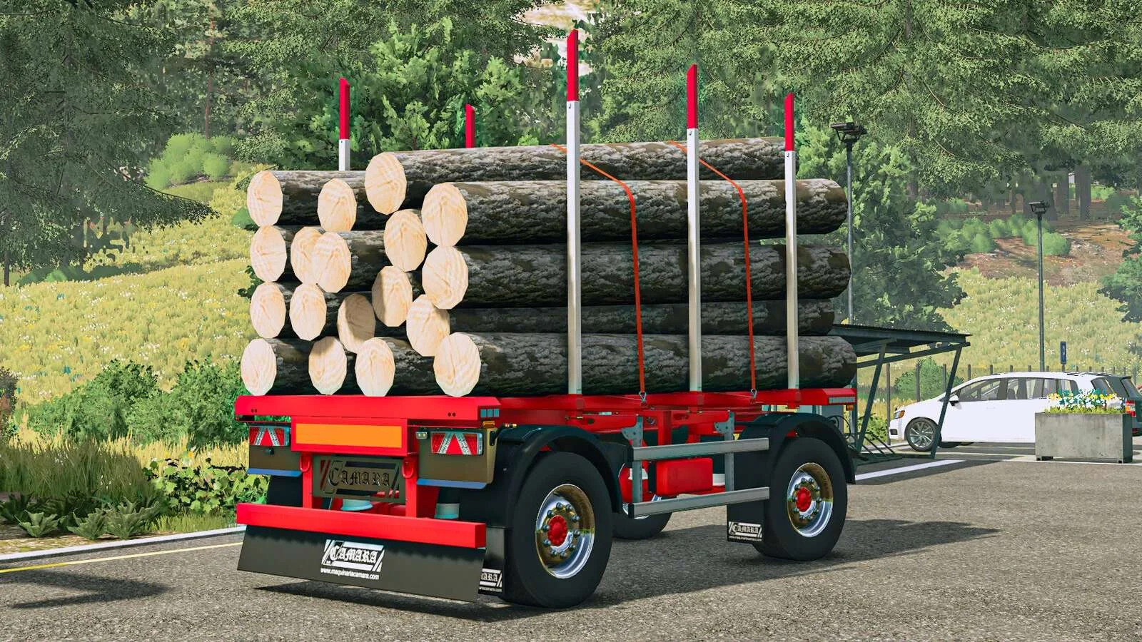 FS25 Camara Timber Trailer Pack v1.0.0.1 Trailers Mod FS25 Mod Free Download