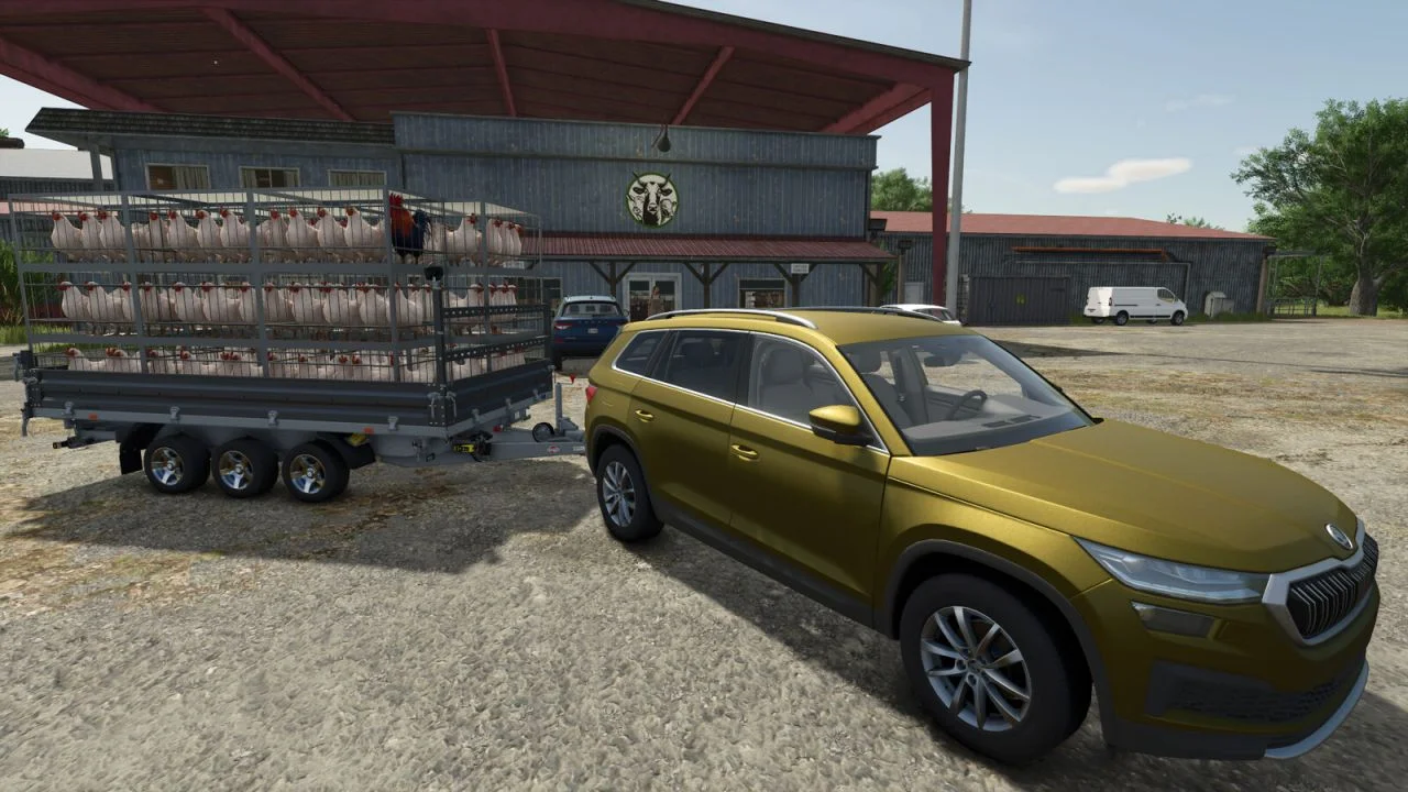 FS25 Chicken Transport Trailer Pack V1.0.0.1 Trailers Mod FS25 Mod Free Download