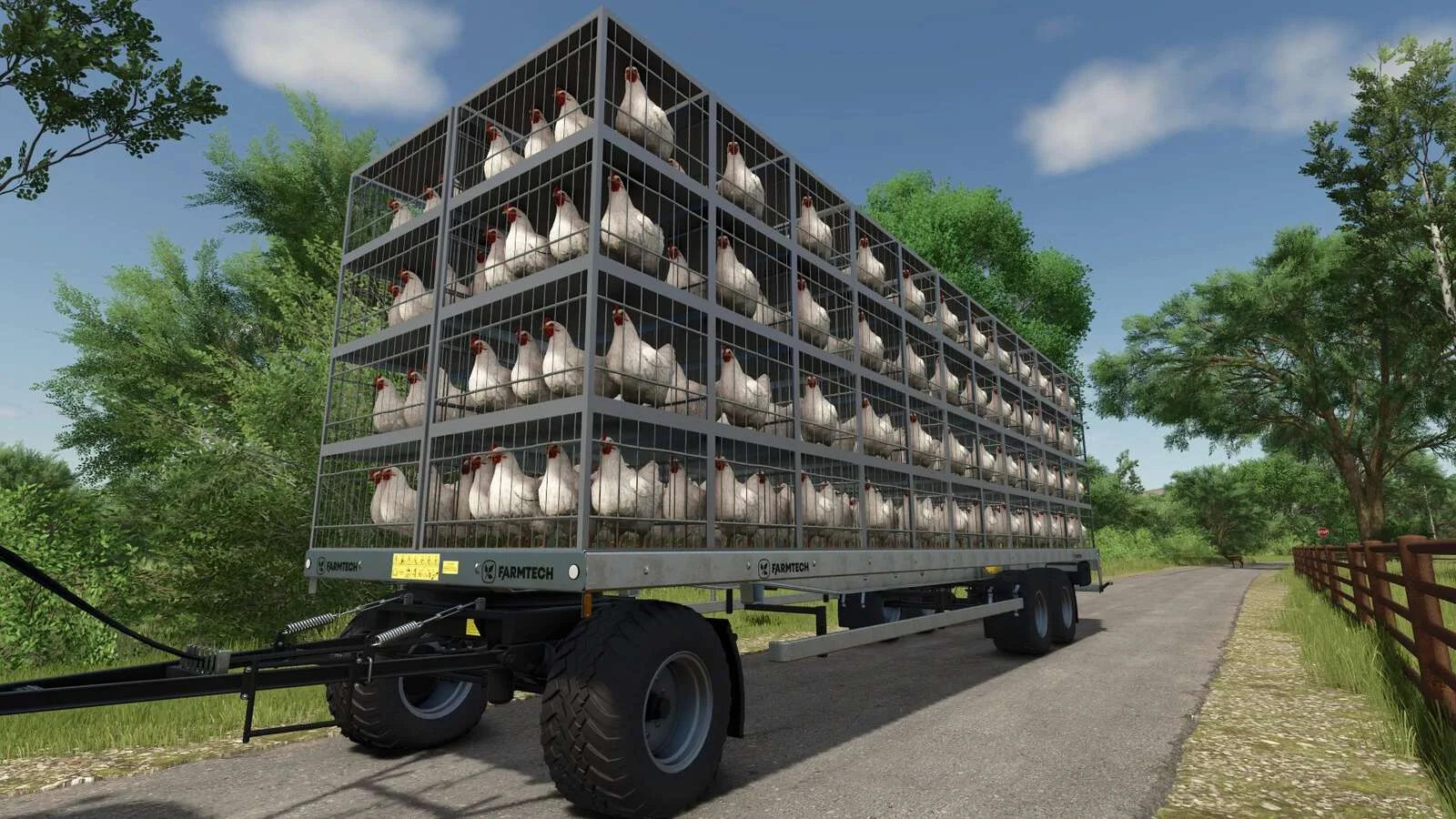 FS25 Chicken Transport Trailer Pack v1.0 Trailers Mod FS25 Mod Free Download