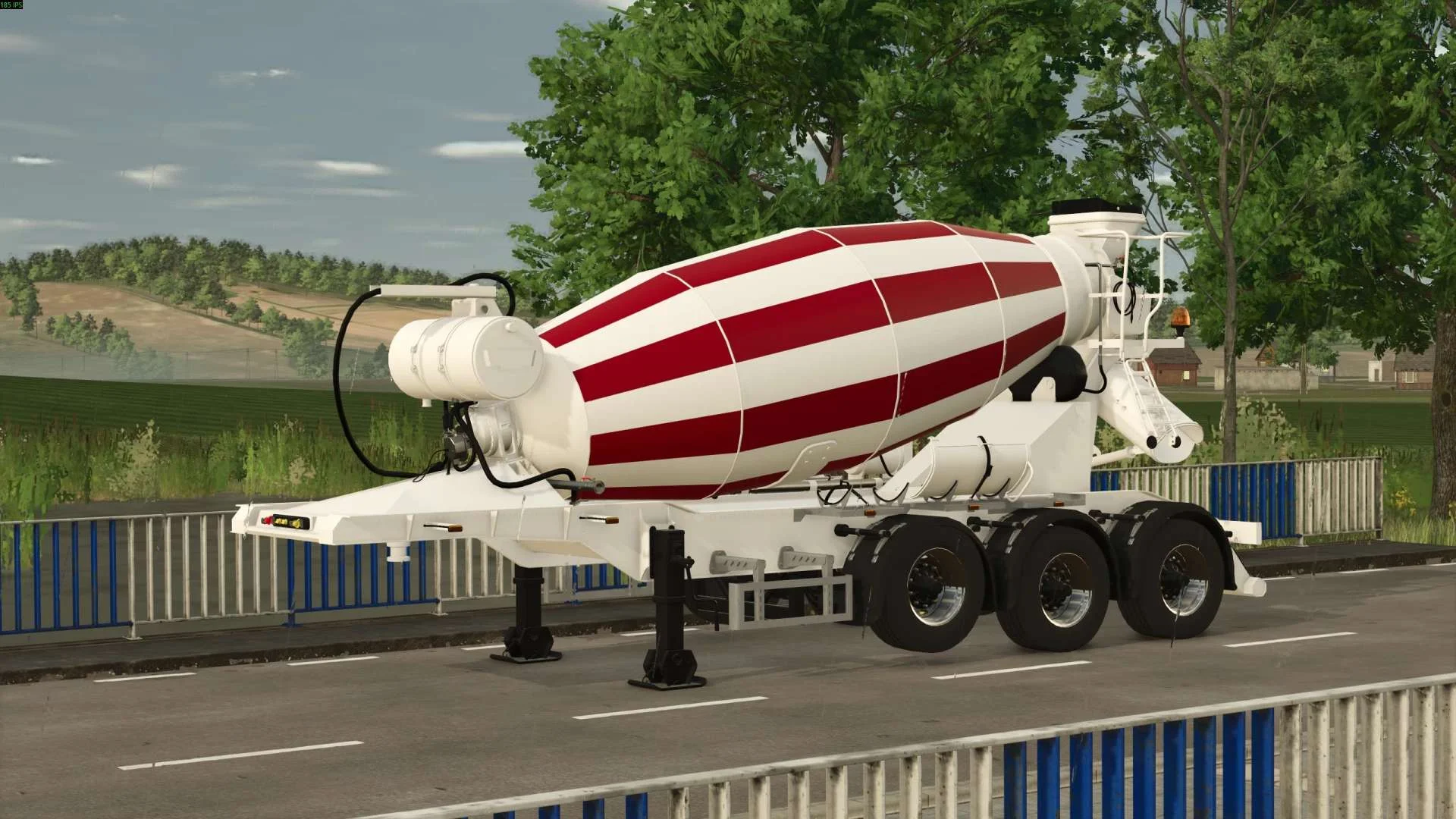 FS25 Concrete mixer semi-trailer v1.0 Trailers Mod FS25 Mod Free Download
