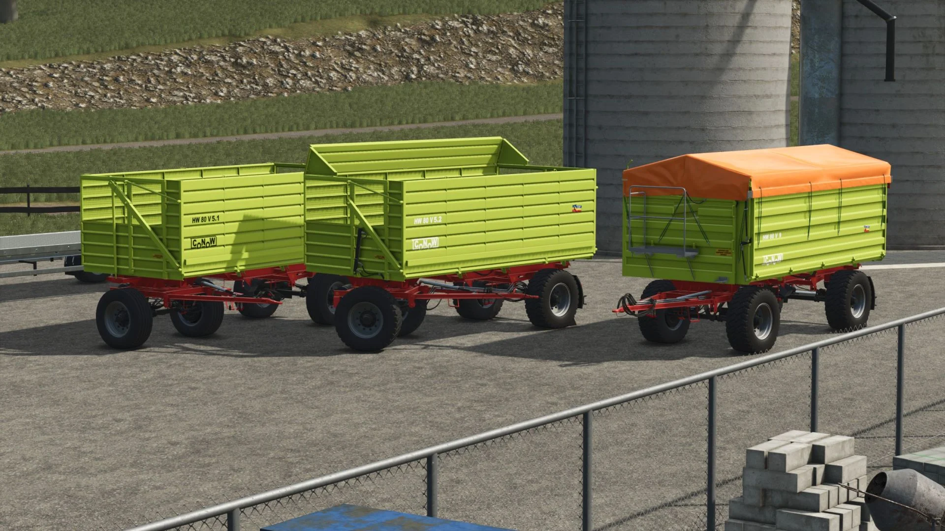 FS25 Conow HW 80 V5.1/v5.2/ v9V1.0.0.1 Trailers Mod FS25 Mod Free Download