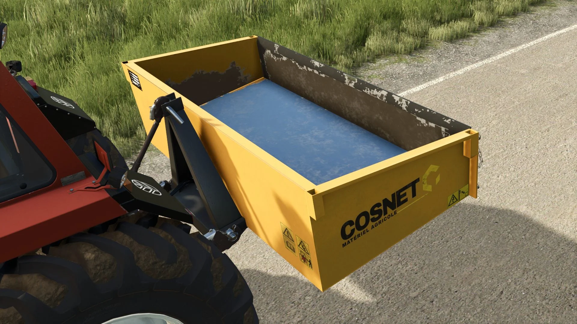 FS25 Cosnet 3-point mounted skip V1.0 Trailers Mod FS25 Mod Free Download