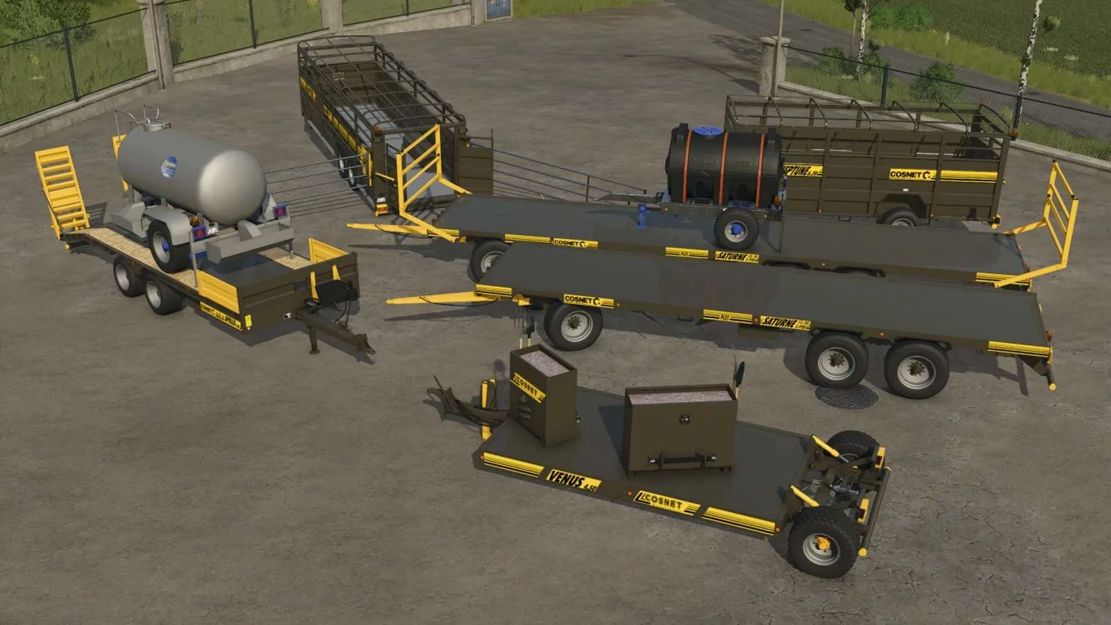 FS25 Cosnet Pack v1.0 Trailers Mod FS25 Mod Free Download
