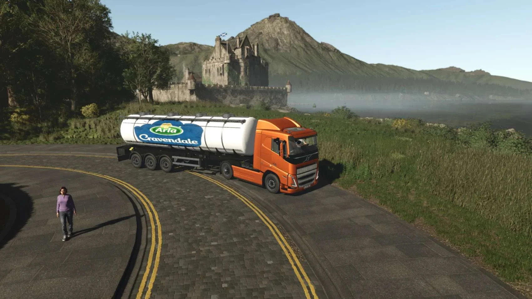 FS25 Cravendale Milk Tanker v1.0 Trailers Mod FS25 Mod Free Download