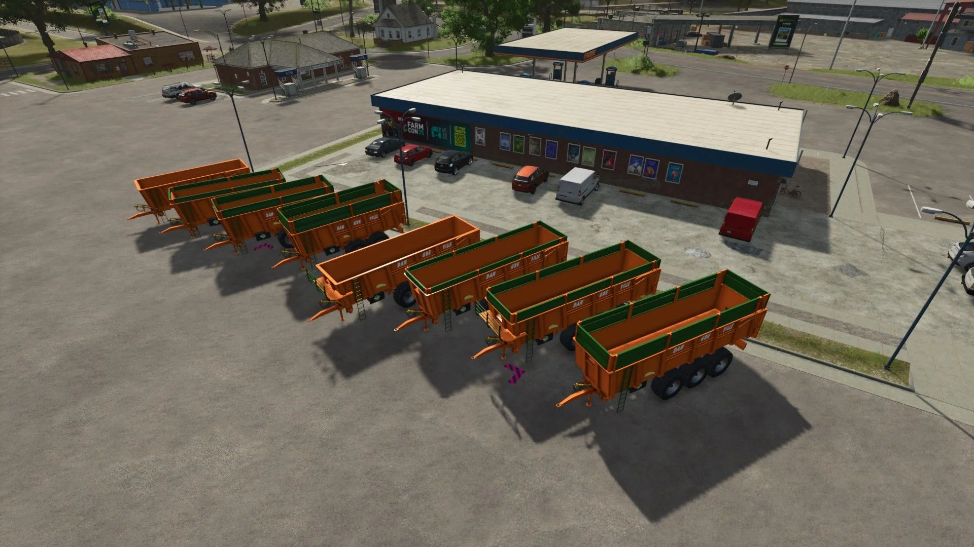 FS25 Dangreville Pack v1.0 Trailers Mod FS25 Mod Free Download