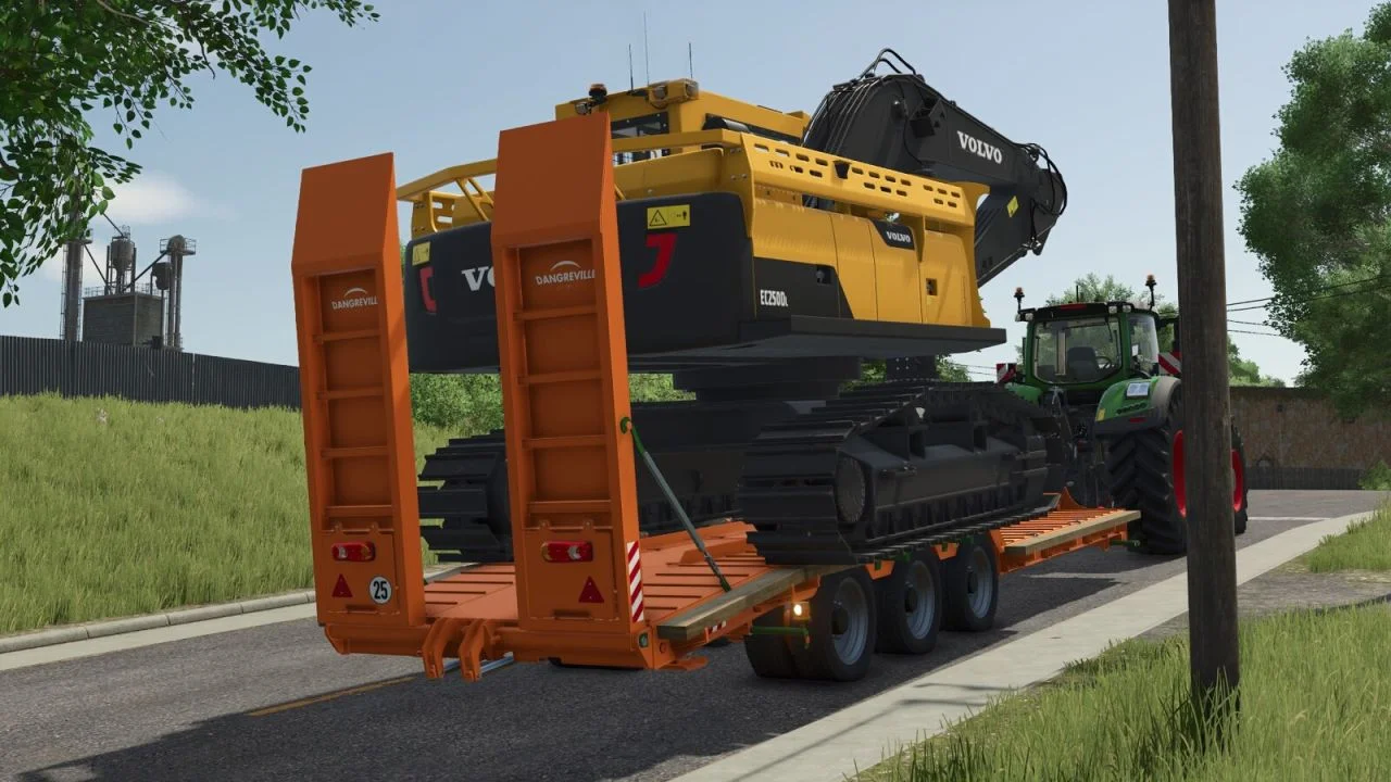 FS25 Dangreville PE 32 V1.0 Trailers Mod FS25 Mod Free Download
