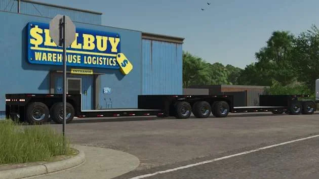 FS25 Dionbilt Double Drop B Train v1.0 Trailers Mod FS25 Mod Free Download
